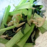 小松菜と干しエビのさっと煮